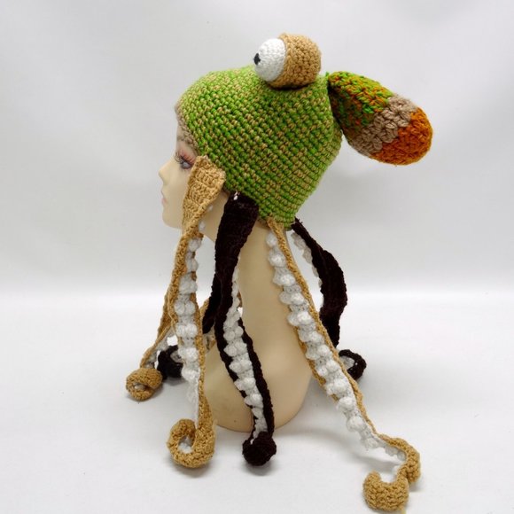 Octopus Knitted Beanie w/Tentacles main image 5